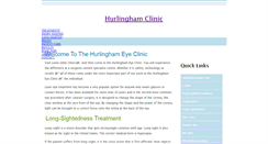 Desktop Screenshot of hurlinghamclinic.co.uk